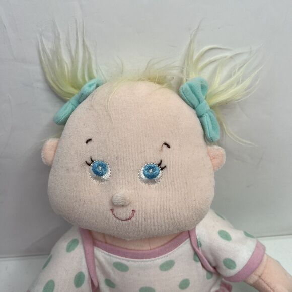 Tollytots Baby Doll Soft Plush Stuffed Blanket 13" Embroidered Eyes 13 Inches - Picture 3 of 10